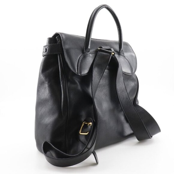 Gucci Vintage Calf Black Backpack Daypack main image 9
